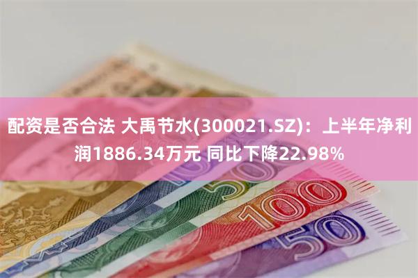 配资是否合法 大禹节水(300021.SZ)：上半年净利润1886.34万元 同比下降22.98%