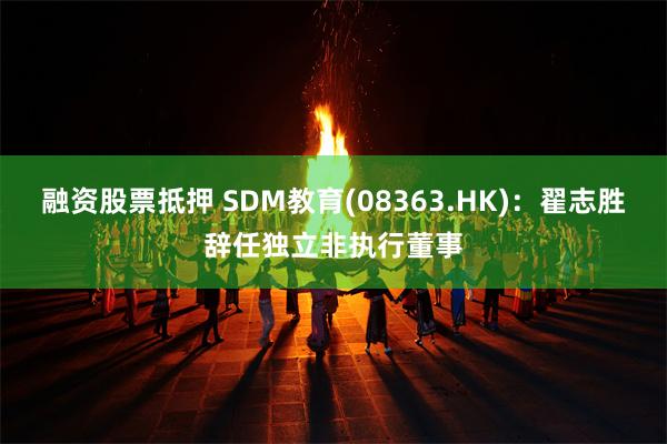 融资股票抵押 SDM教育(08363.HK)：翟志胜辞任独立非执行董事