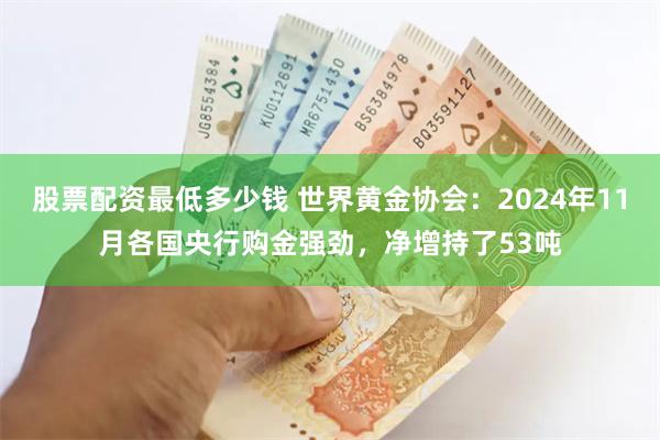 股票配资最低多少钱 世界黄金协会：2024年11月各国央行购金强劲，净增持了53吨